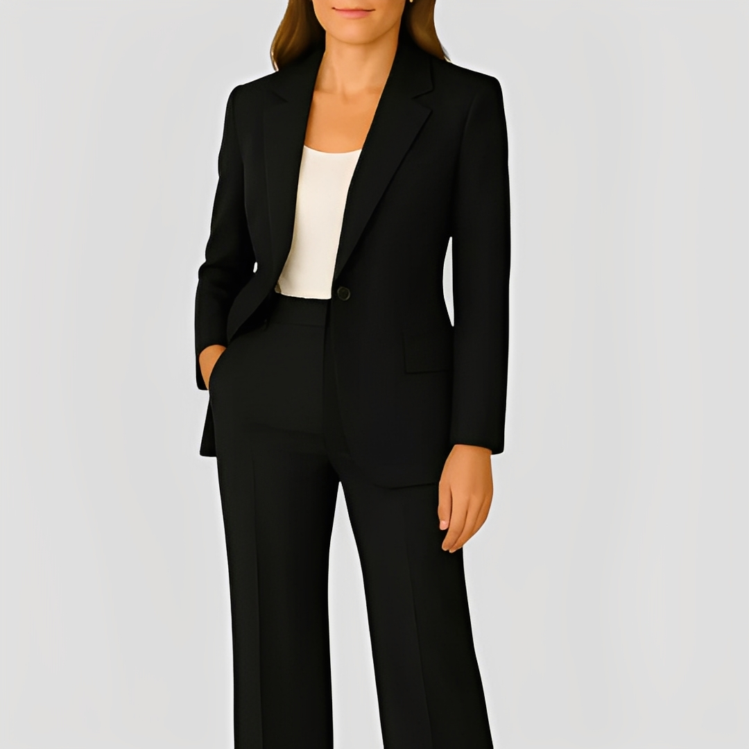 Maeva - Langer eleganter Blazer und Hose für Damen Set