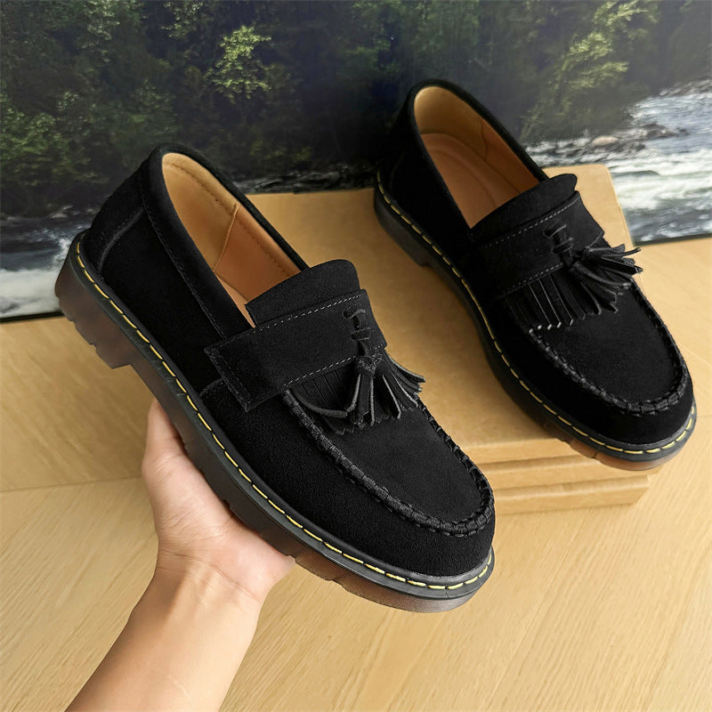 Milton - Moderne Männer-Slipper aus Wildleder mit Quasten