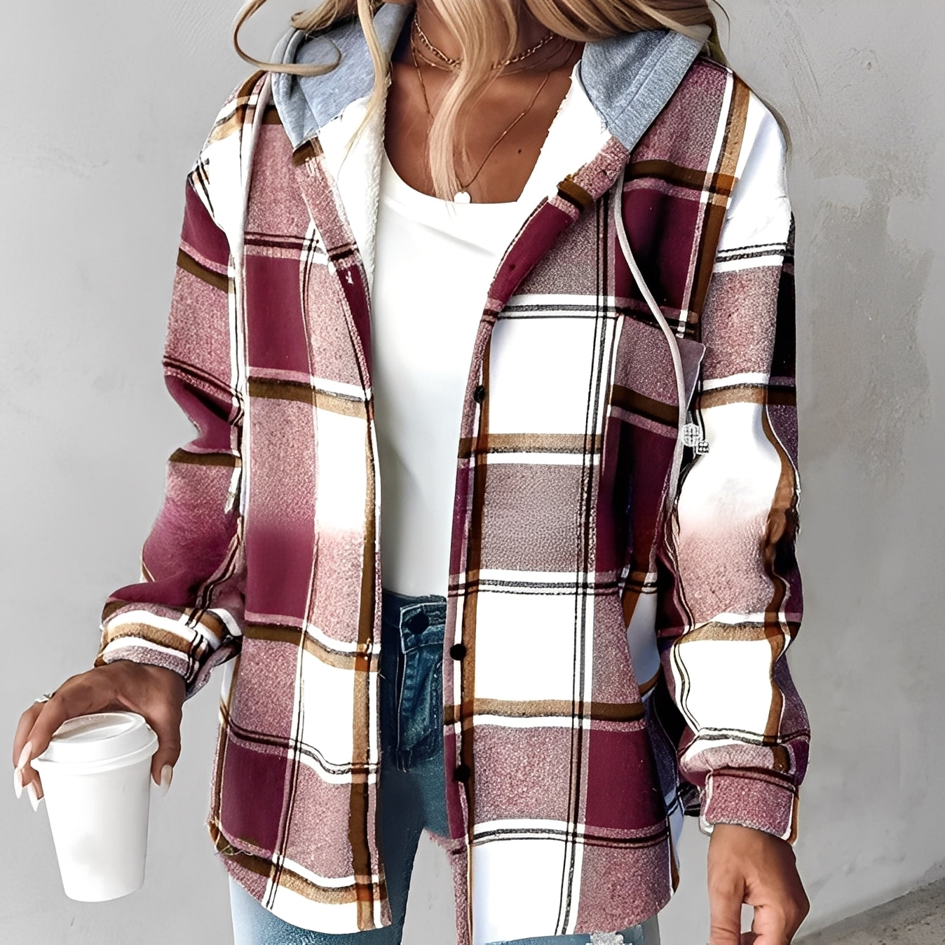 Briana - Kuschelige, warme Damen-Hoodie-Jacke