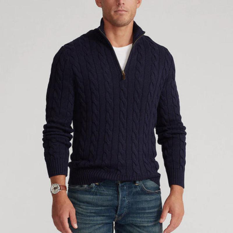 Adrien - Pullover Halb-Reißverschluss