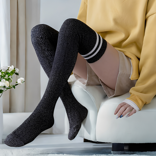 Zella - Trendige Damen-Overkneesocken