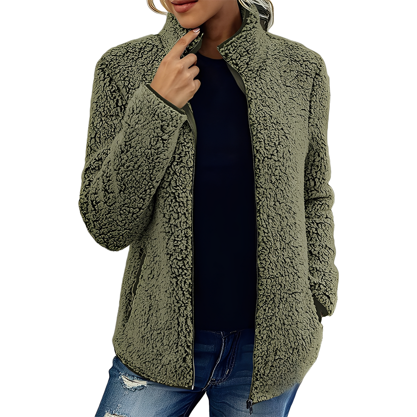 Larissa - Modische und warme Damen-Fleecejacke