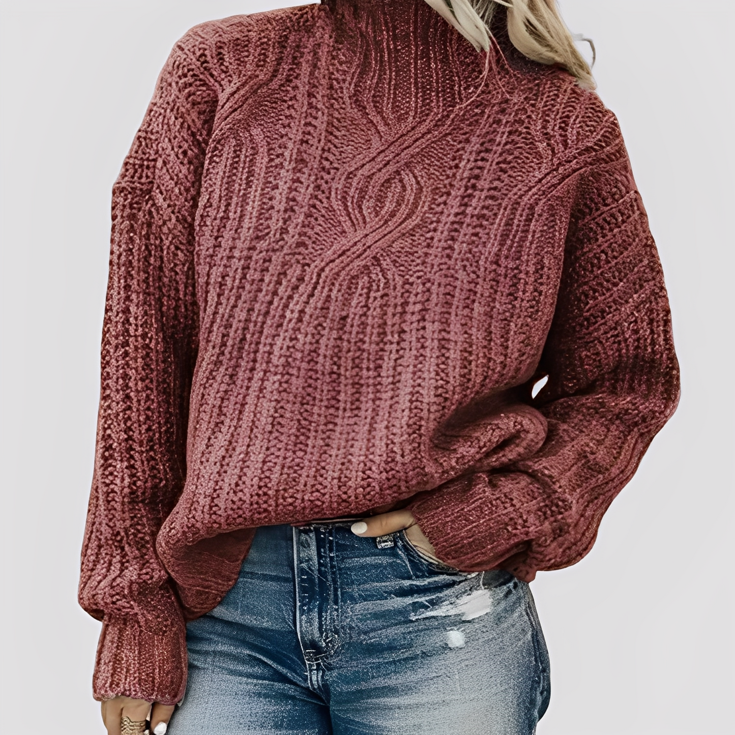 Julianne - Eleganter, gemütlicher Damenstrickpullover