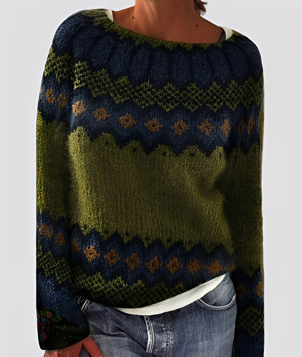 Christal - Damen-Wollpullover, elegant und leger geschnitten
