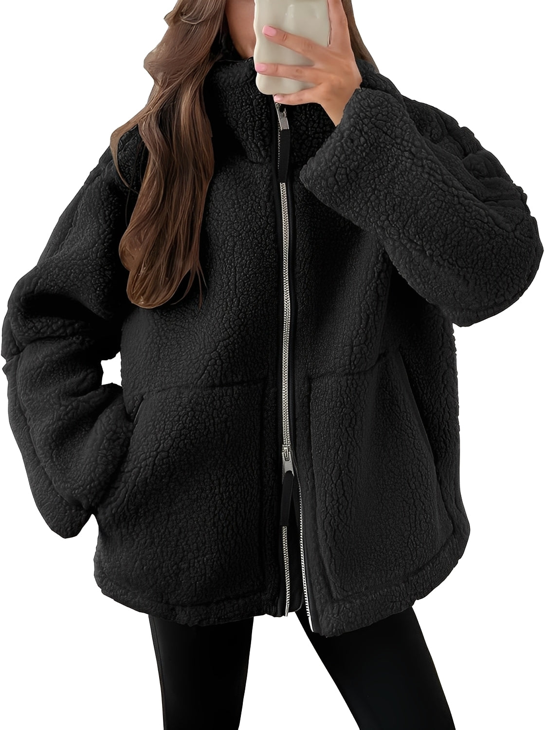 Rowena - Elegante Damenwolljacke mit Zipper