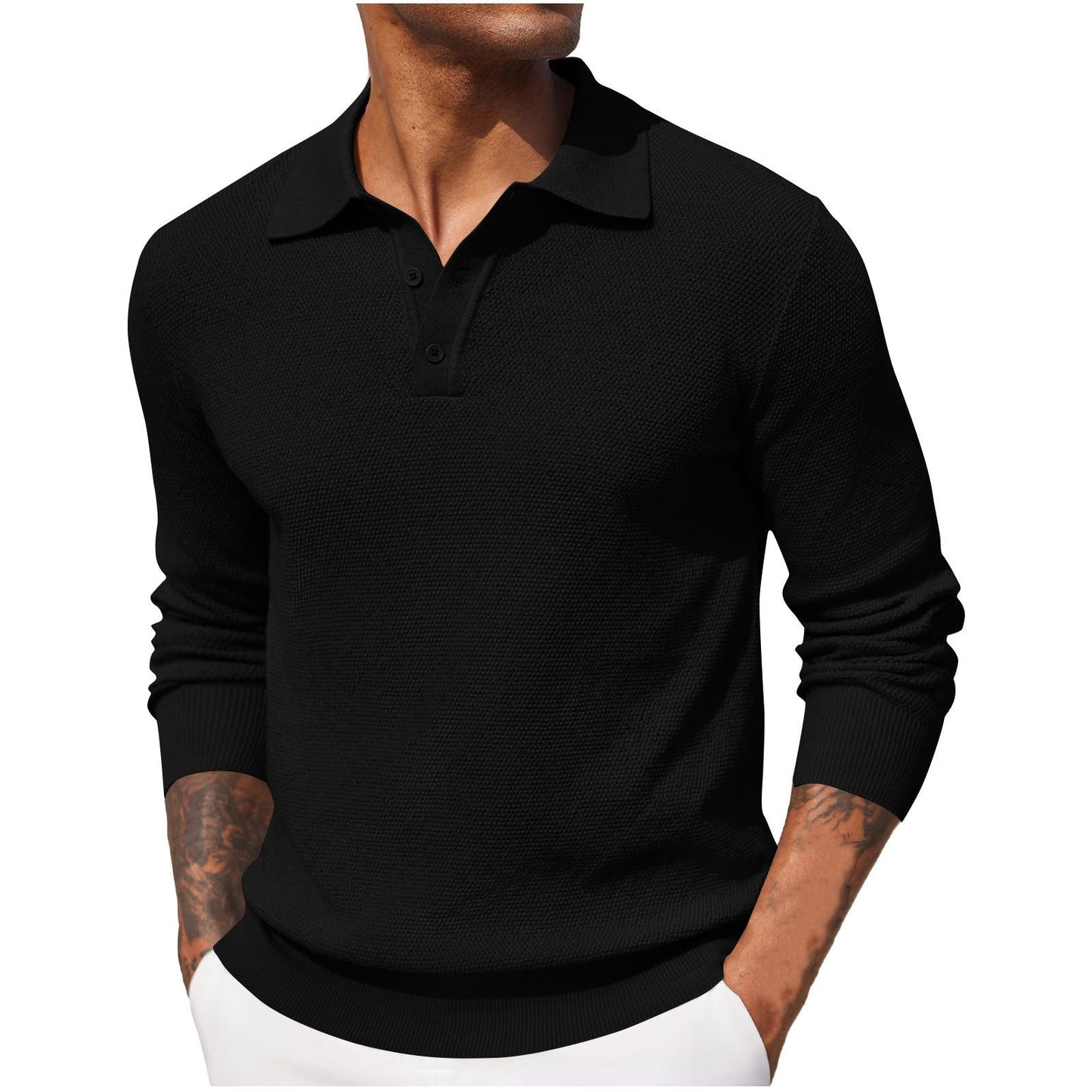 Jerrod - Elegantes Herren-Langarm-Polohemd