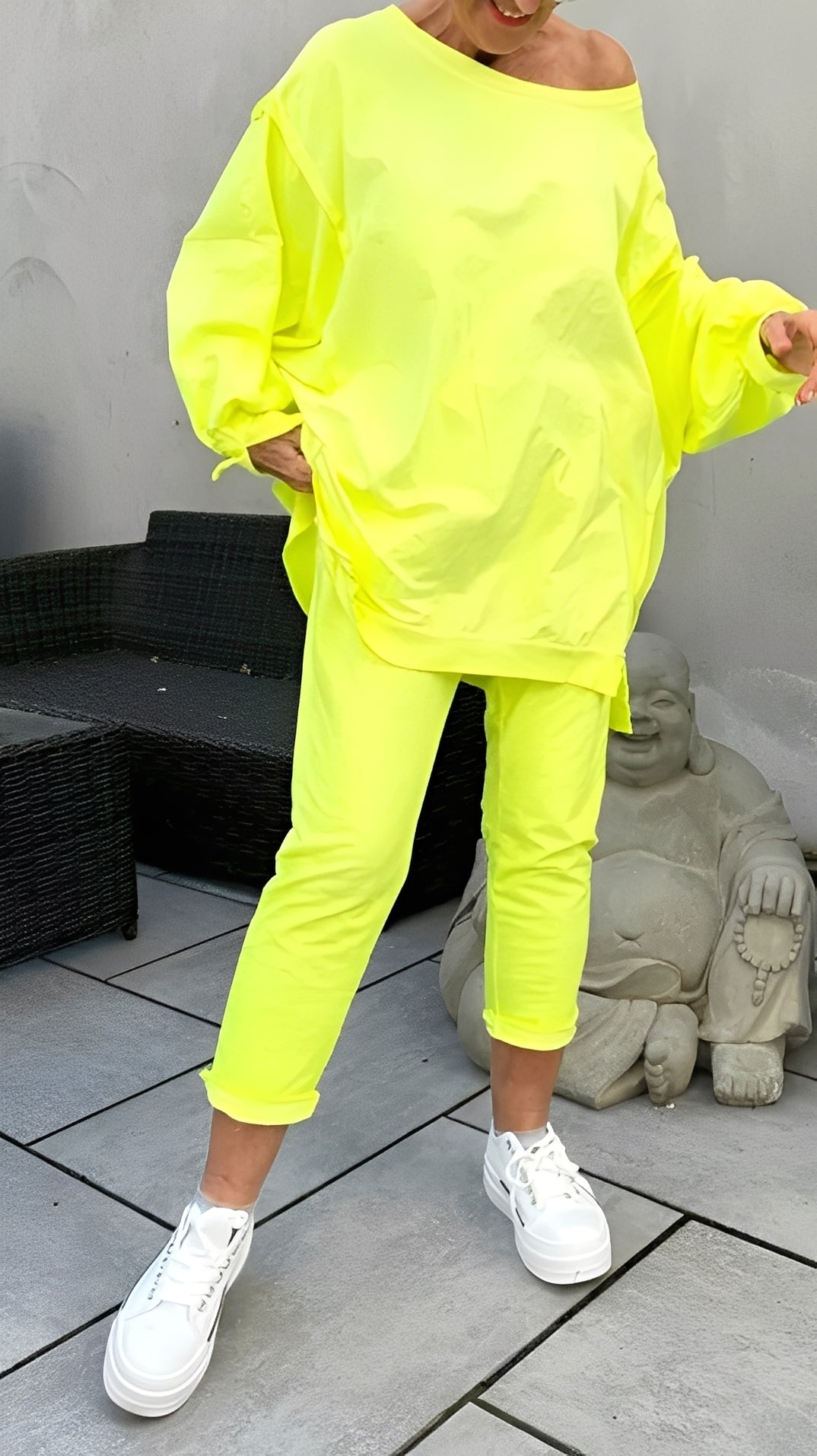 Eleanore - Bequemes Damen-Set mit lockerem Oberteil und Hose