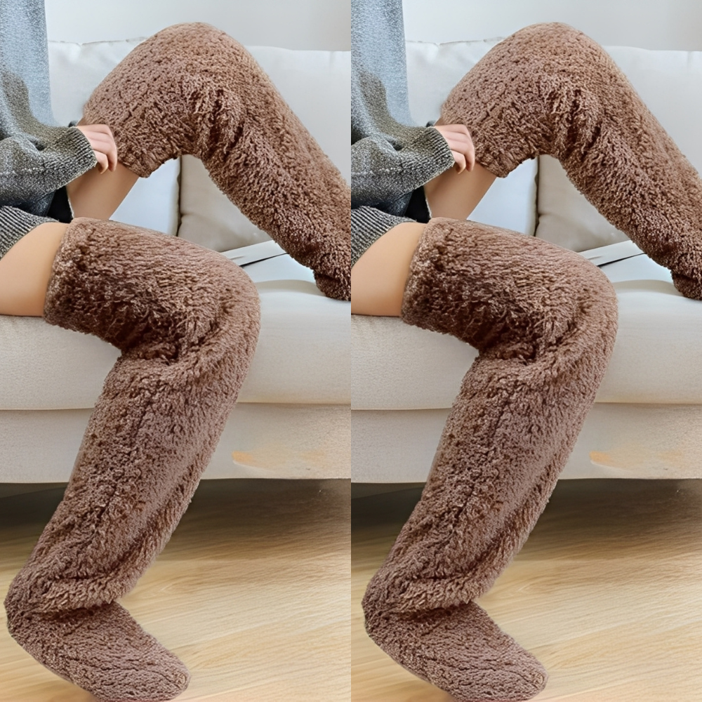 Camellia - Warme, kniehohe Wintersocken für Damen