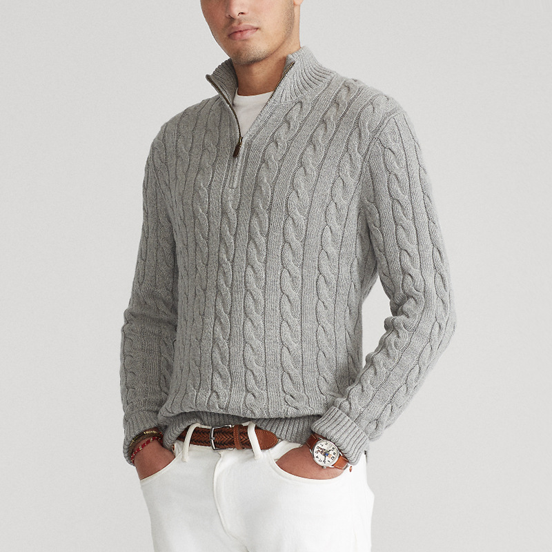 Adrien - Pullover Halb-Reißverschluss