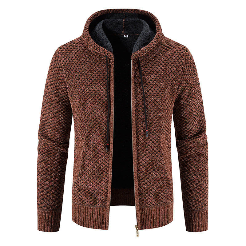 Reynard - Modischer Fleece-Cardigan mit Kapuze für Herren