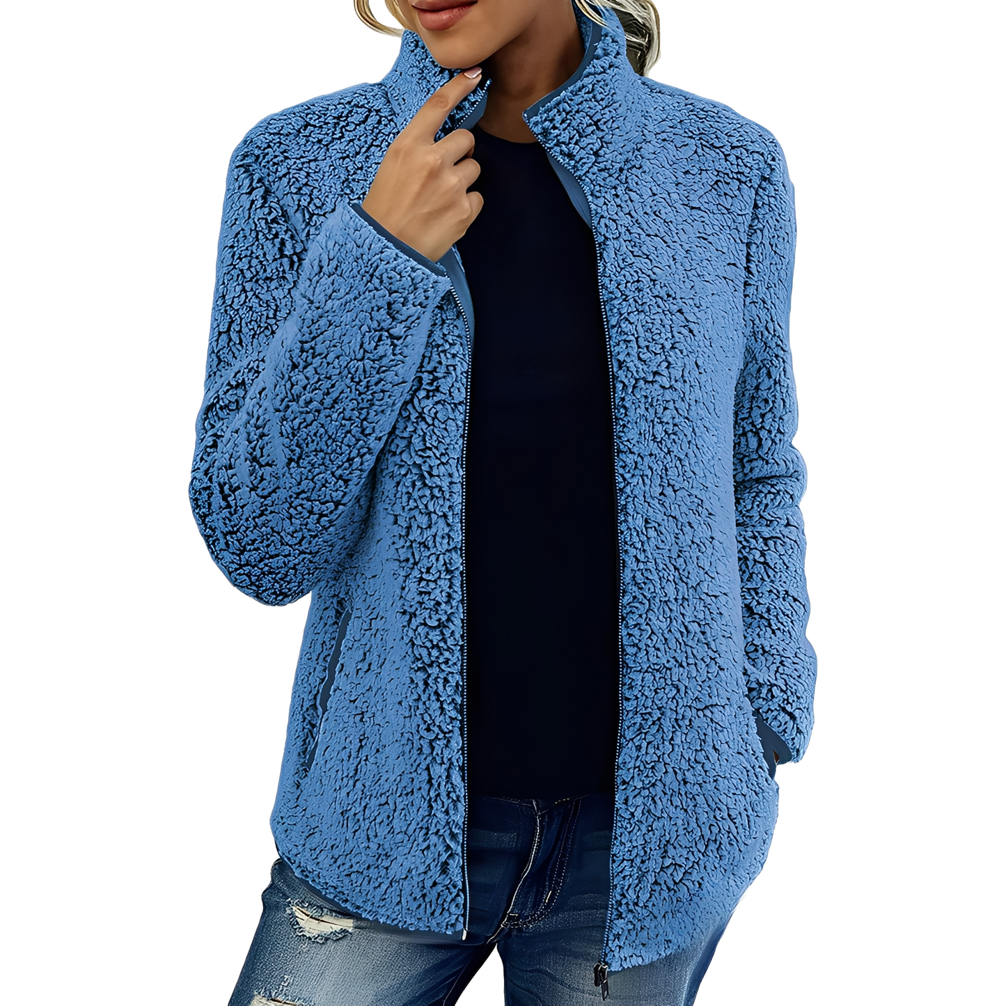 Larissa - Modische und warme Damen-Fleecejacke
