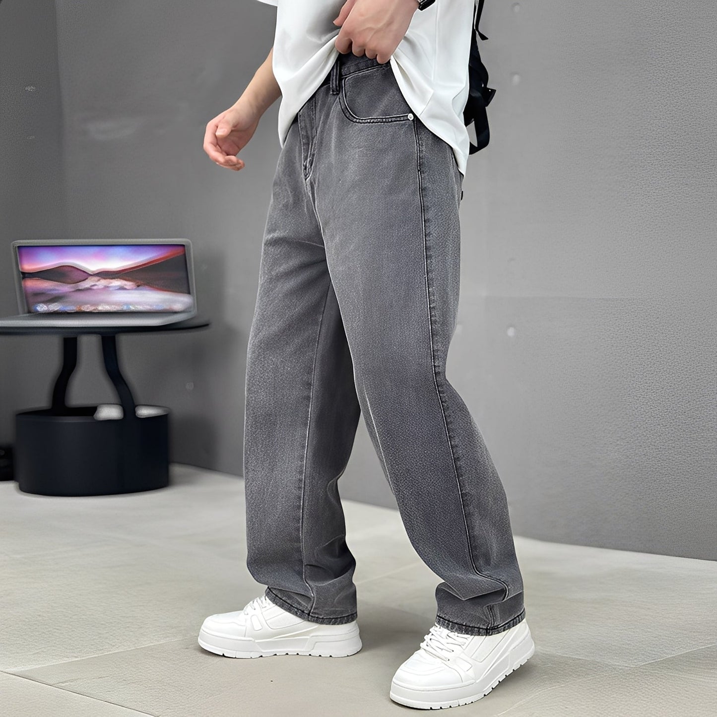 Wendell - Modische Herrenjeans mit lockerer Passform