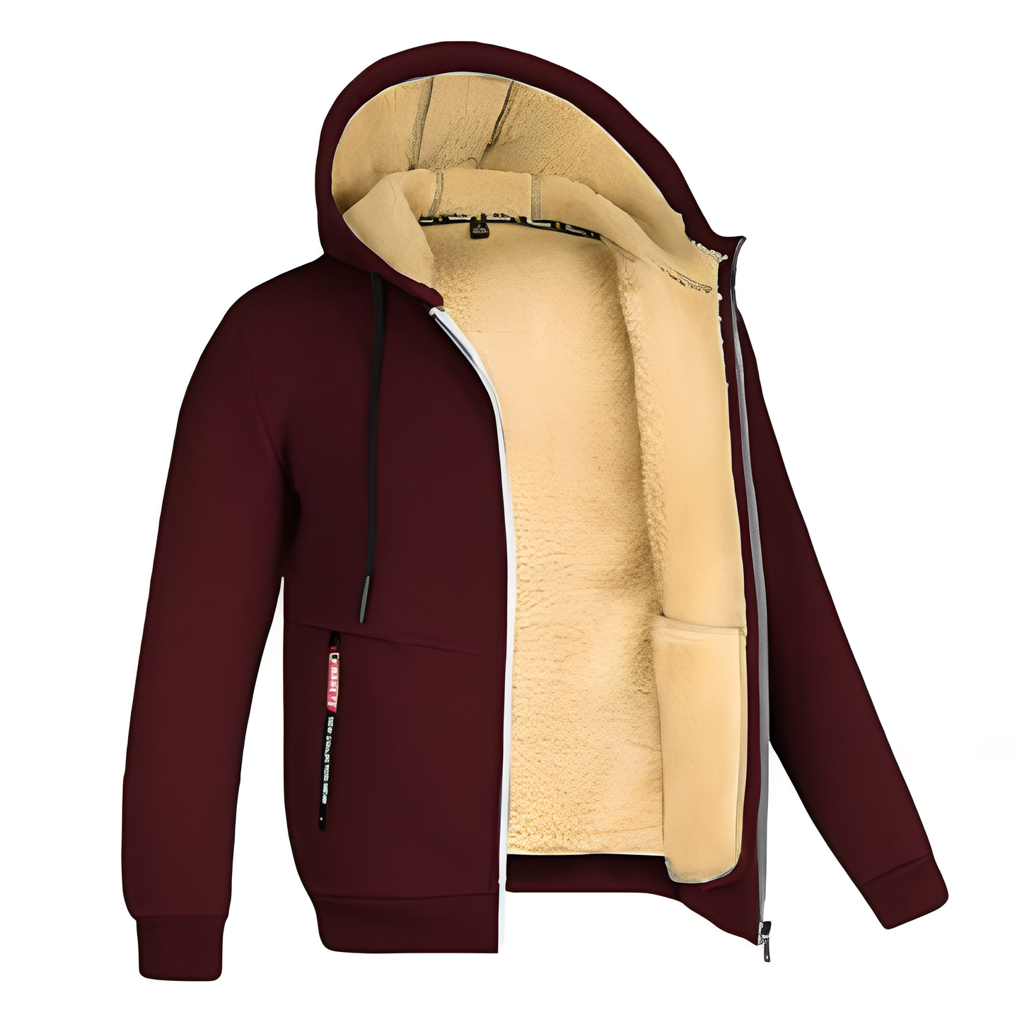 Davin - Bequeme Fleecejacke für Herren mit Kapuze