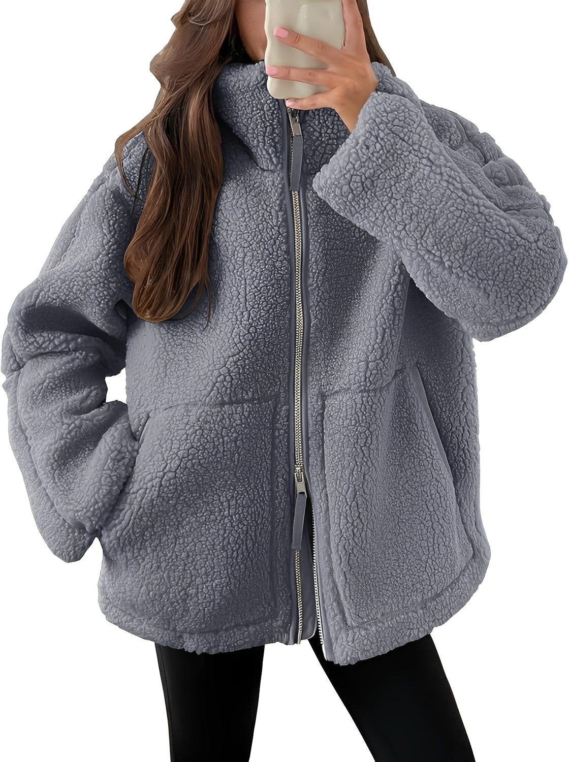 Rowena - Elegante Damenwolljacke mit Zipper