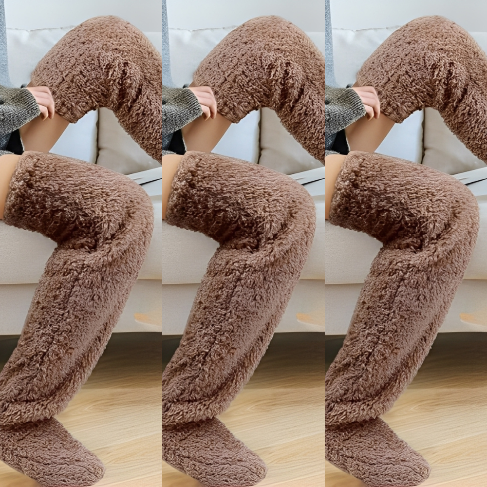 Camellia - Warme, kniehohe Wintersocken für Damen