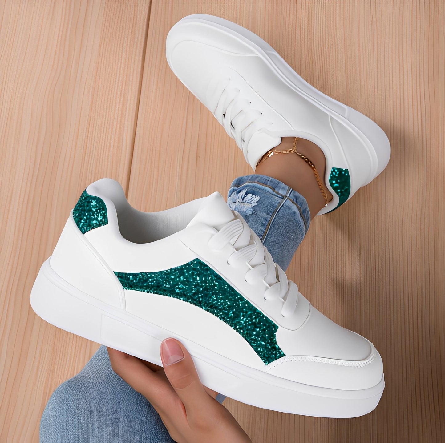 Rexanne - Moderne Damensneaker aus Kunstleder