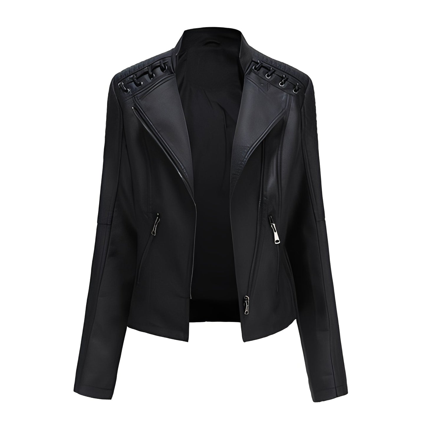 Narelle - Schicke, eng geschnittene kurze Damenlederjacke