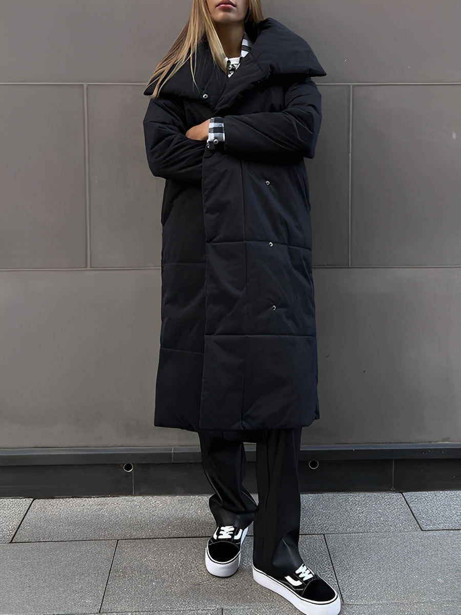 Adaline - Lange, warme Damenjacke mit Futter