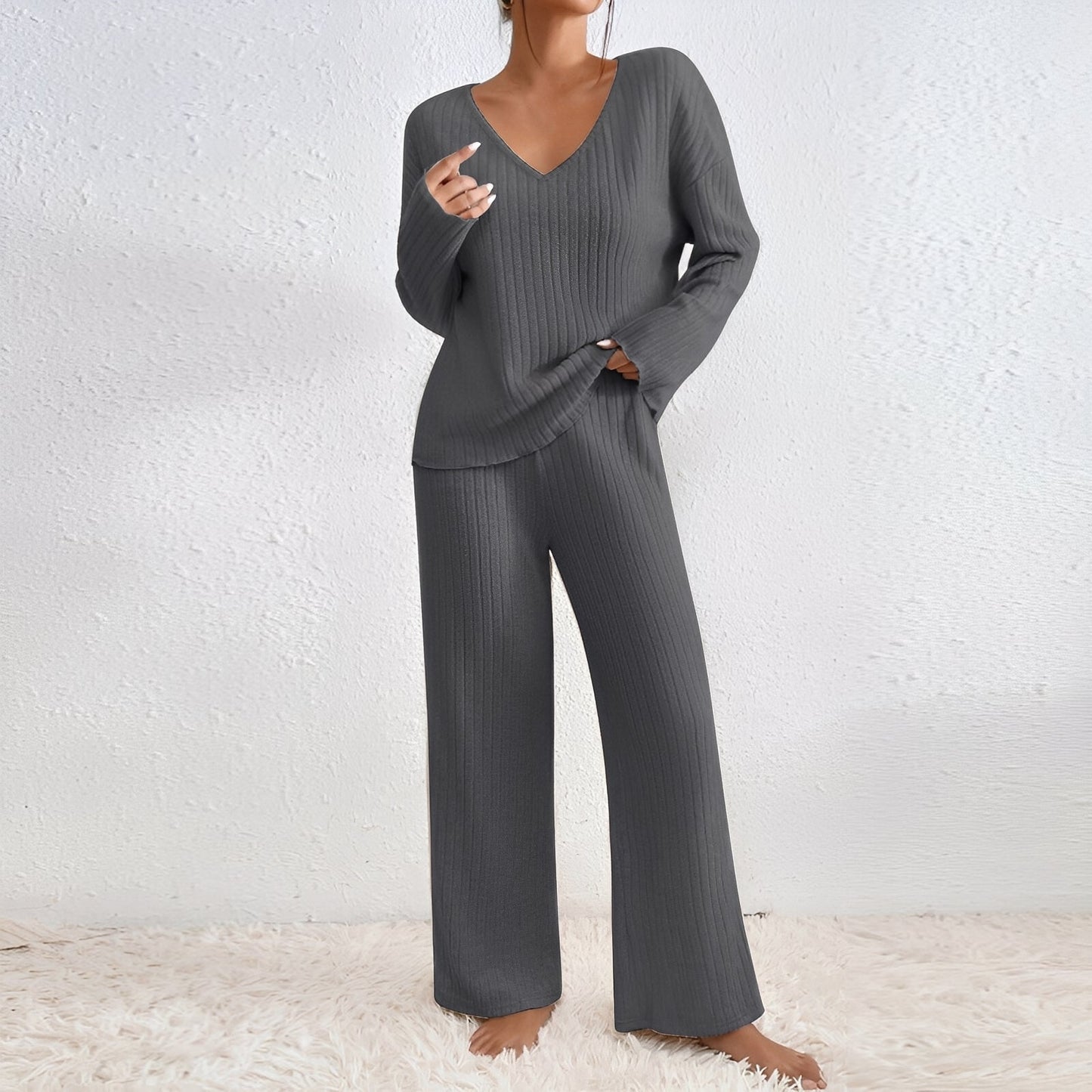 Michele - Komfortables, gestricktes Damen-Lounge-Set