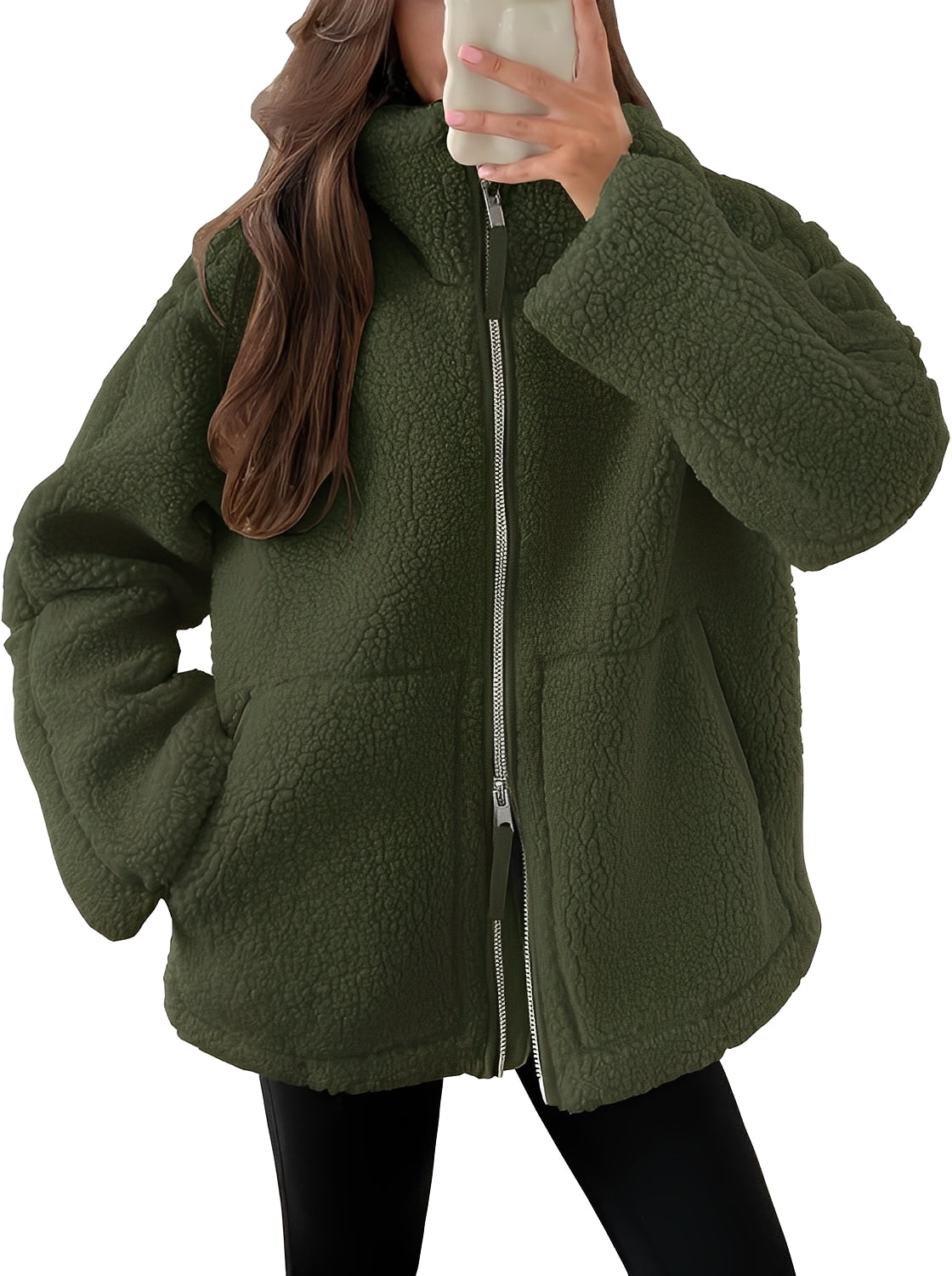 Rowena - Elegante Damenwolljacke mit Zipper