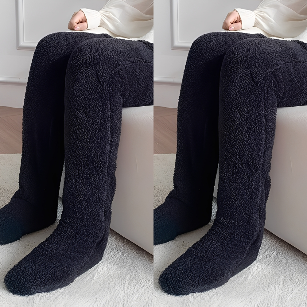 Camellia - Warme, kniehohe Wintersocken für Damen