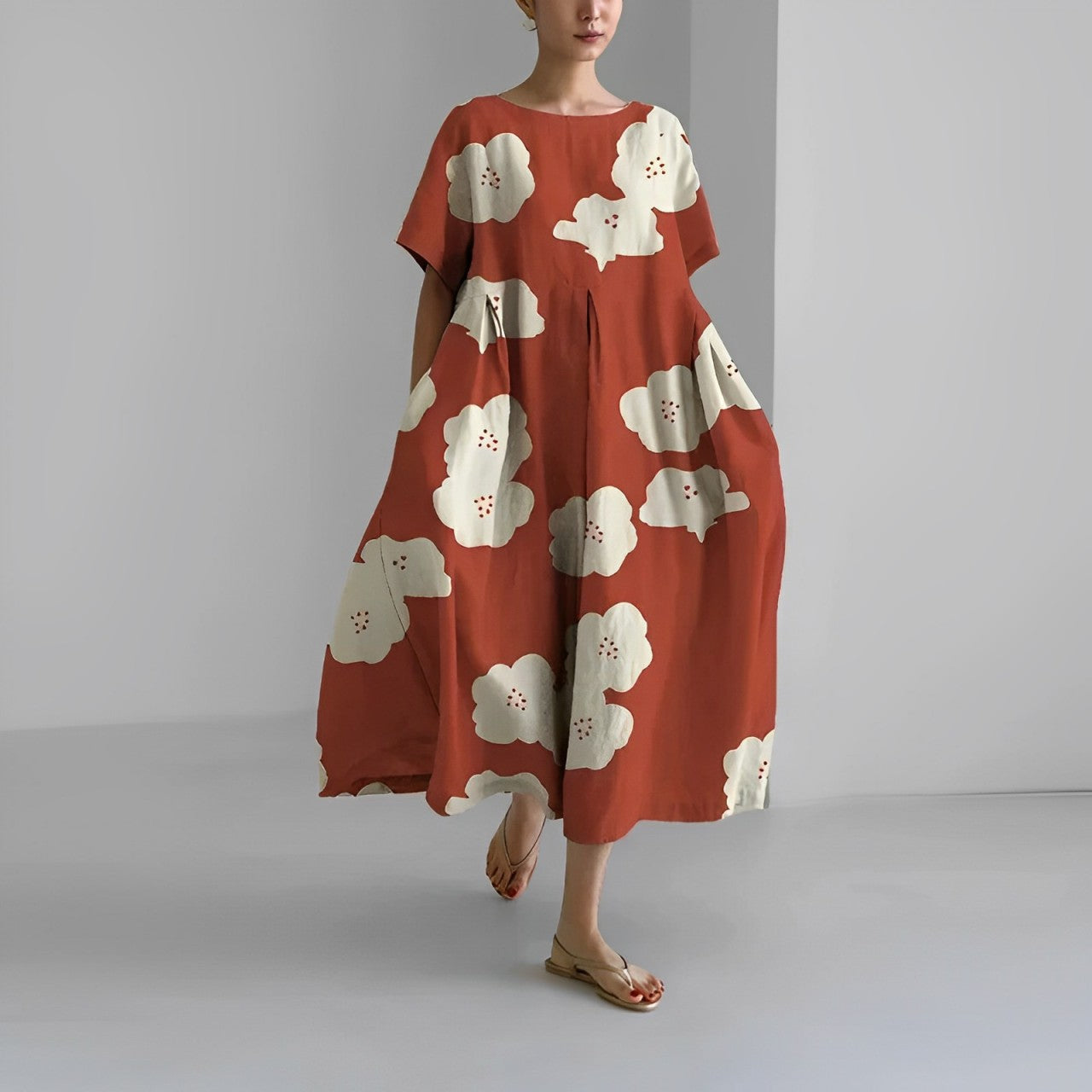 Ronja – Lockeres bedrucktes Kleid