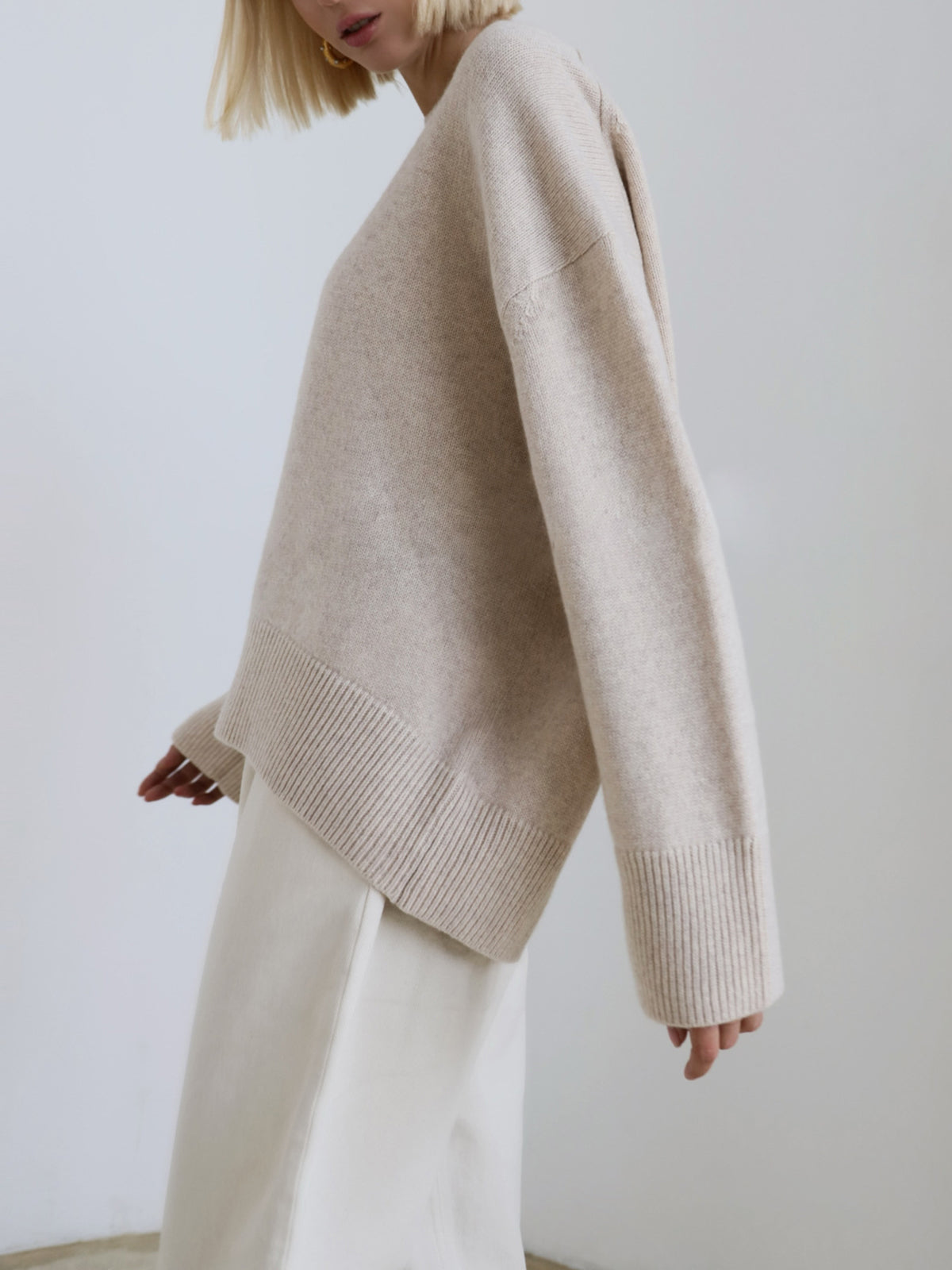 Amara – Großer Pullover „Zuckerwatte“