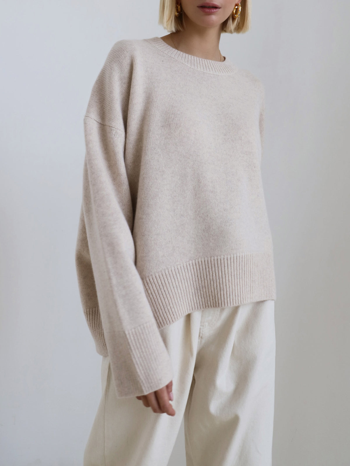 Amara – Großer Pullover „Zuckerwatte“