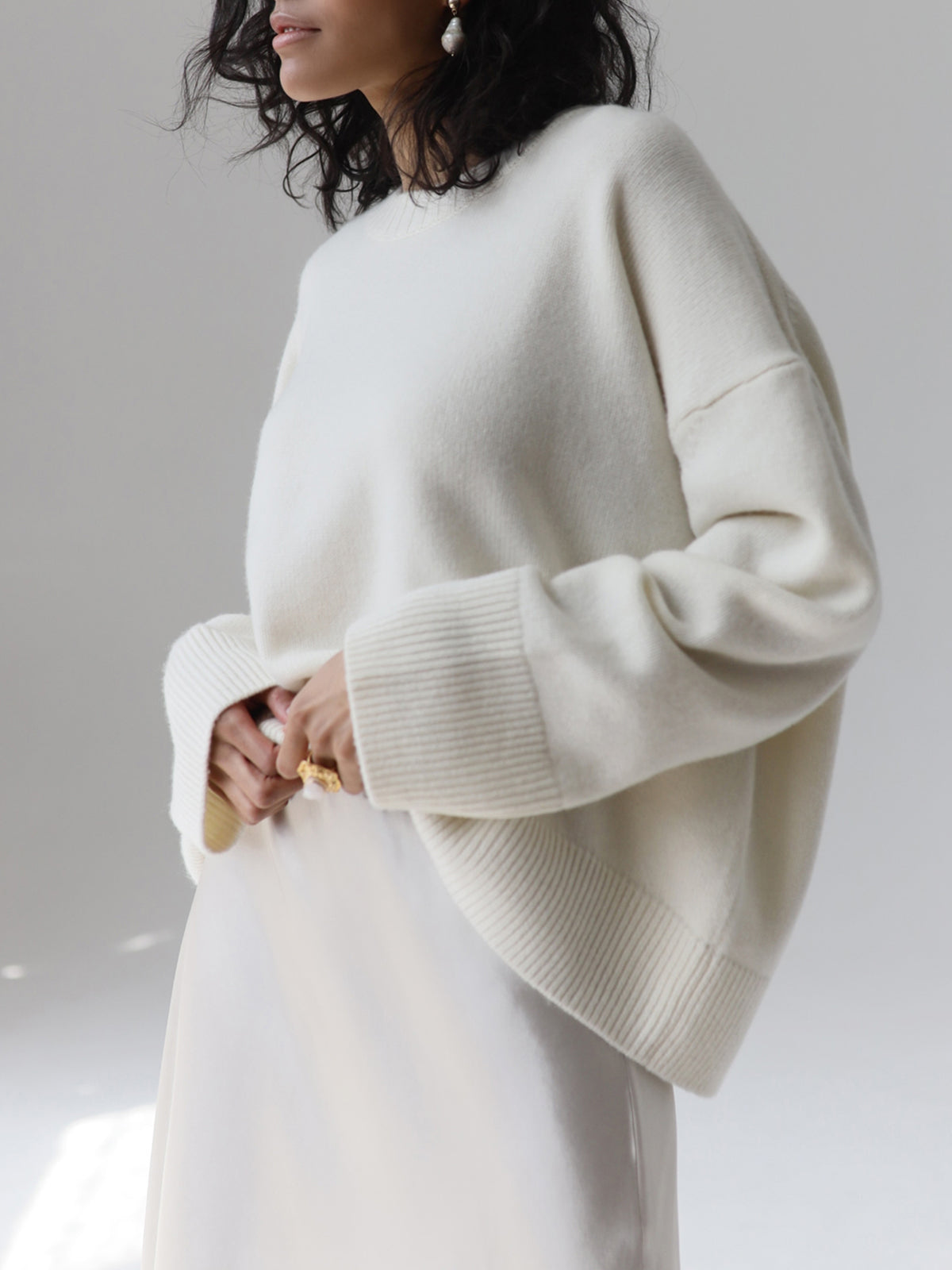 Amara – Großer Pullover „Zuckerwatte“