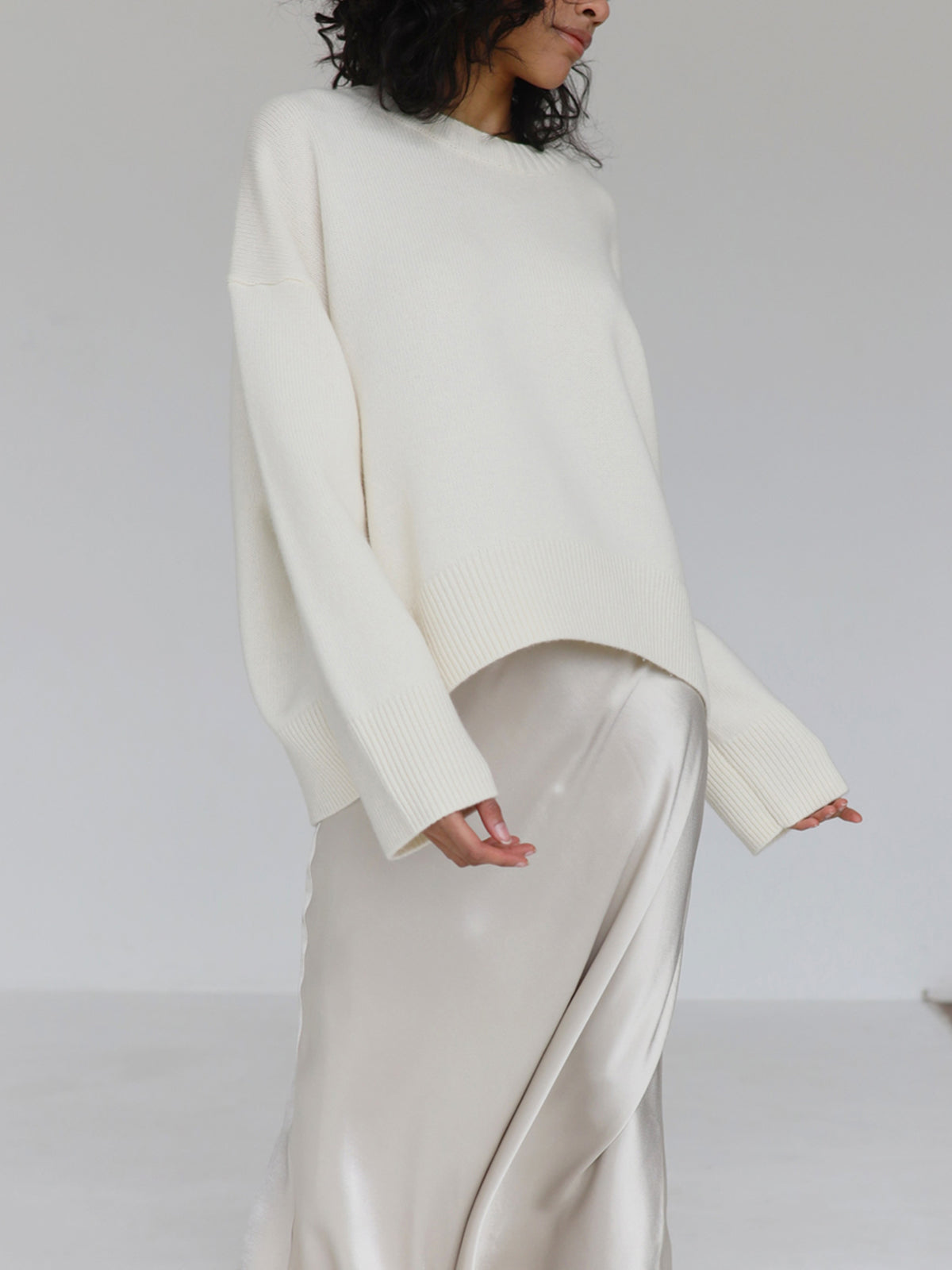 Amara – Großer Pullover „Zuckerwatte“