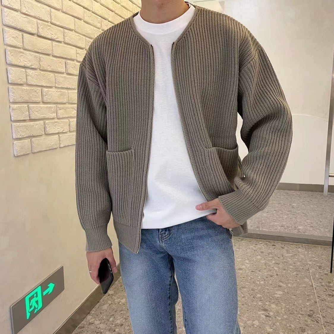 Ronan – Gestrickte Herren Strickjacke