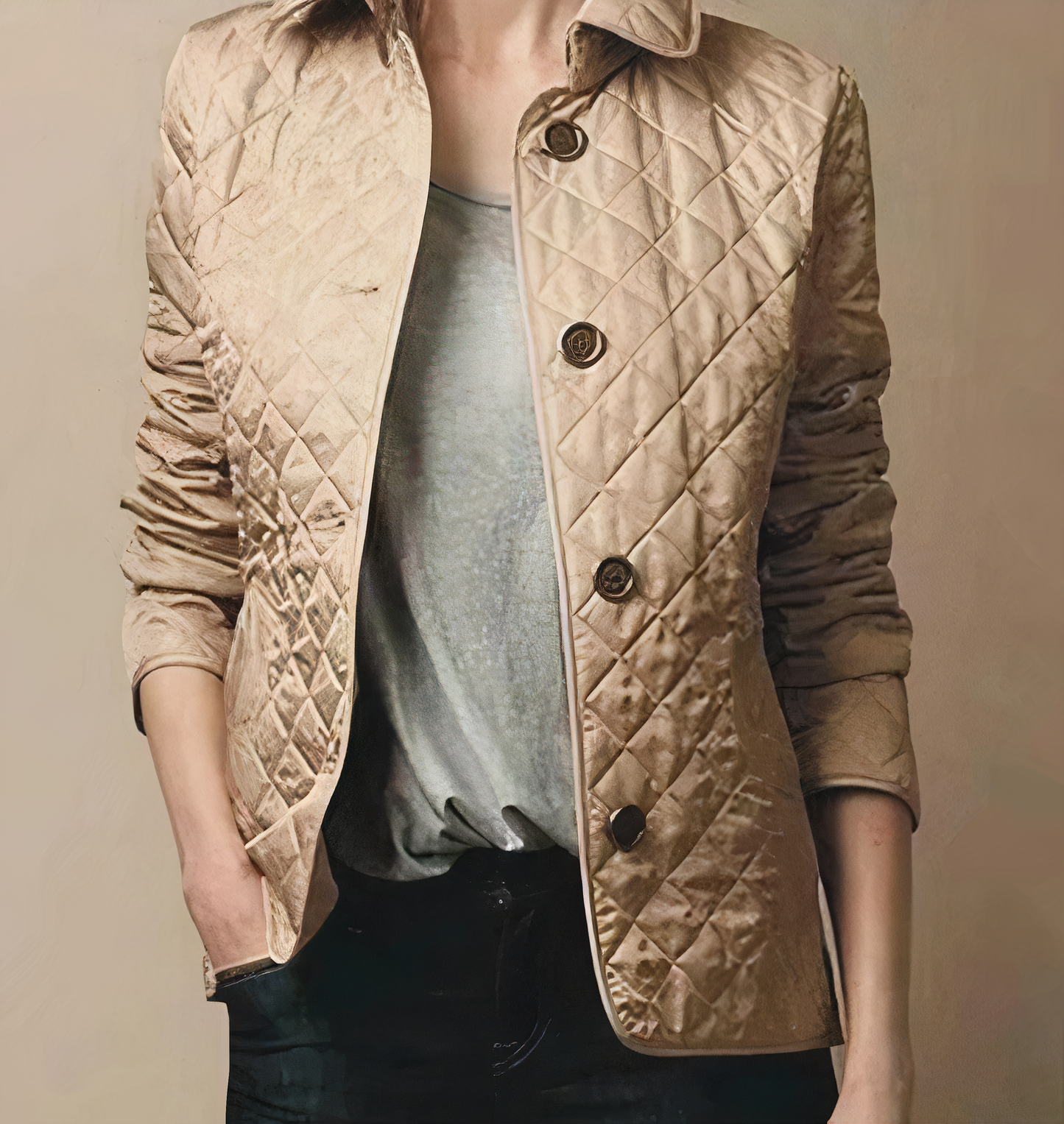 Evelyn – Jacke aus Seide und Baumwolle Damen