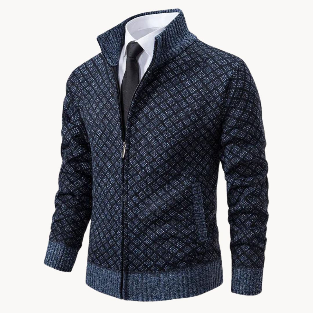 Julien – Rollkragen Jacquard Gestrickt