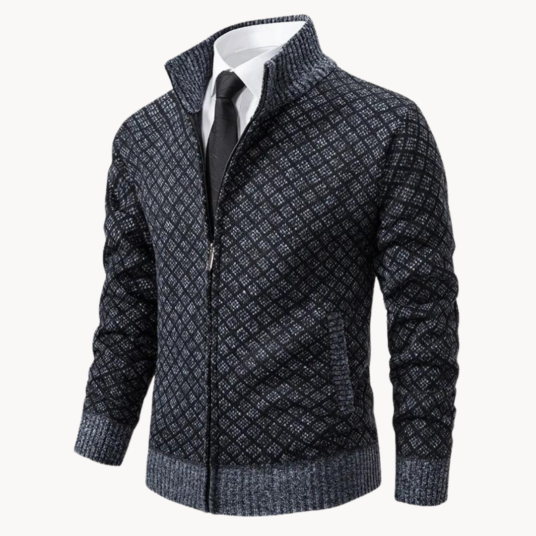 Julien – Rollkragen Jacquard Gestrickt