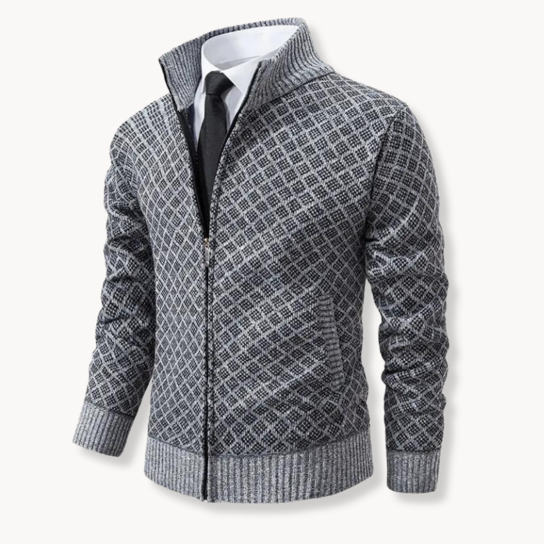 Julien – Rollkragen Jacquard Gestrickt