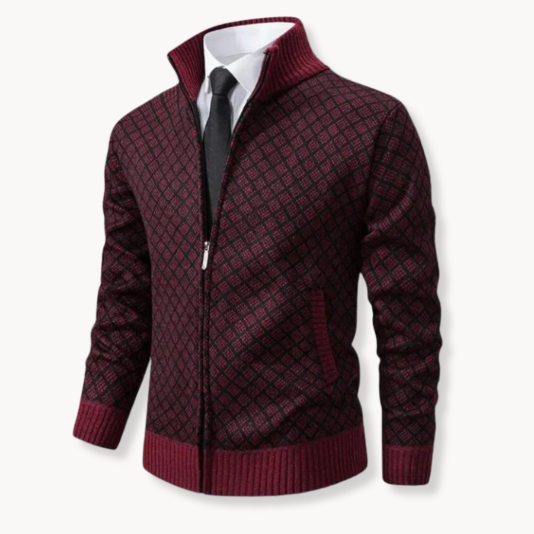 Julien – Rollkragen Jacquard Gestrickt