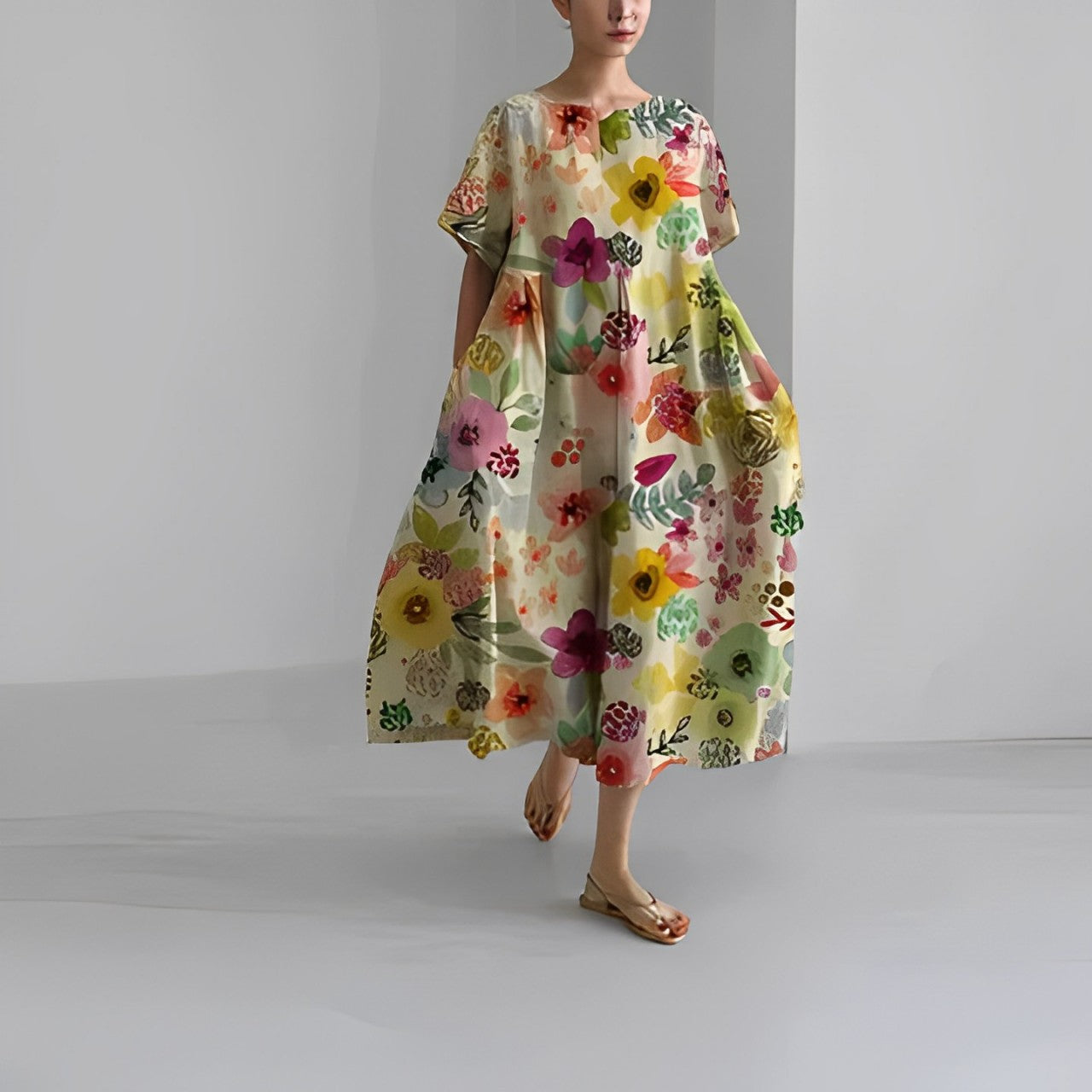 Ronja – Lockeres bedrucktes Kleid