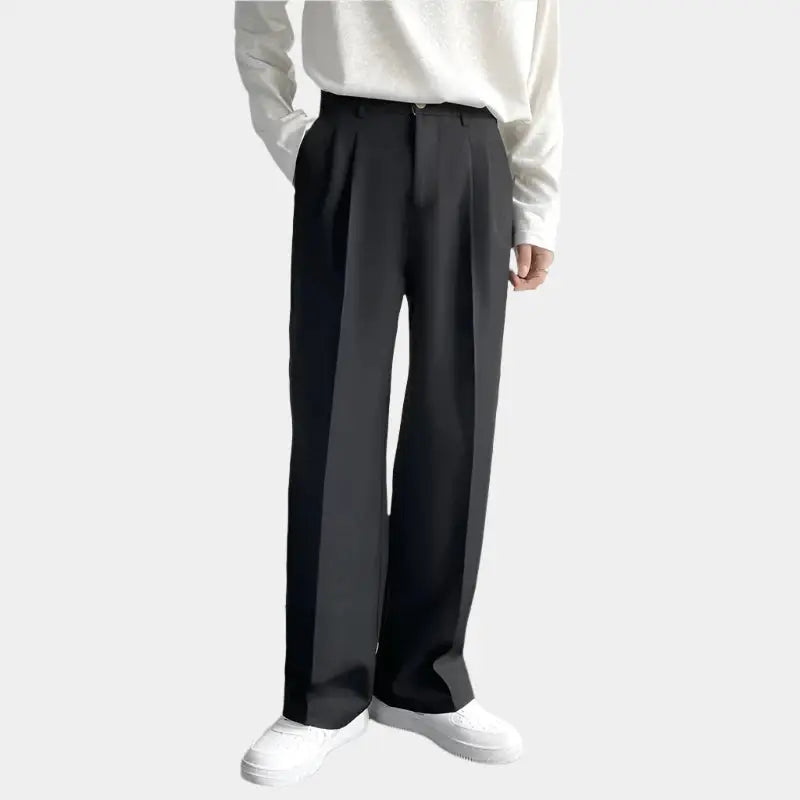 Emil – Herren Weite Hose mit Falten