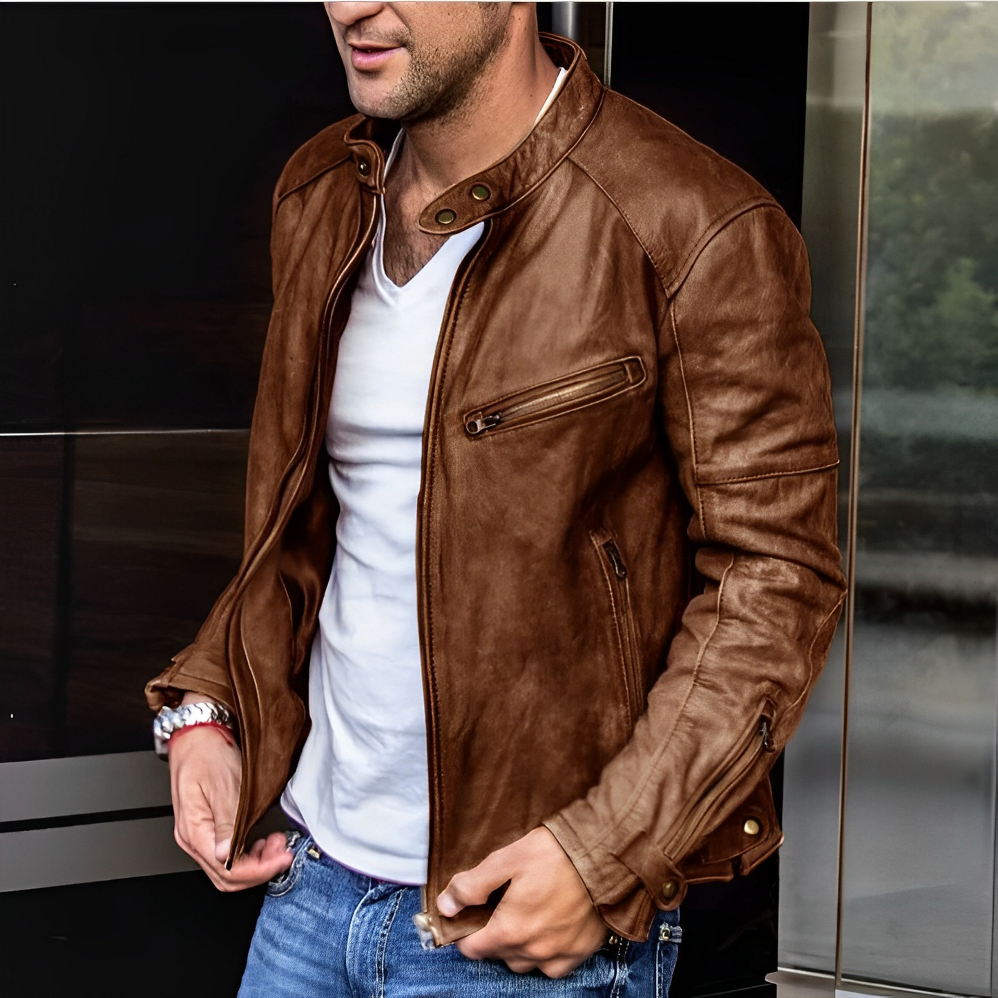 Enrico – Trendige Lederjacke