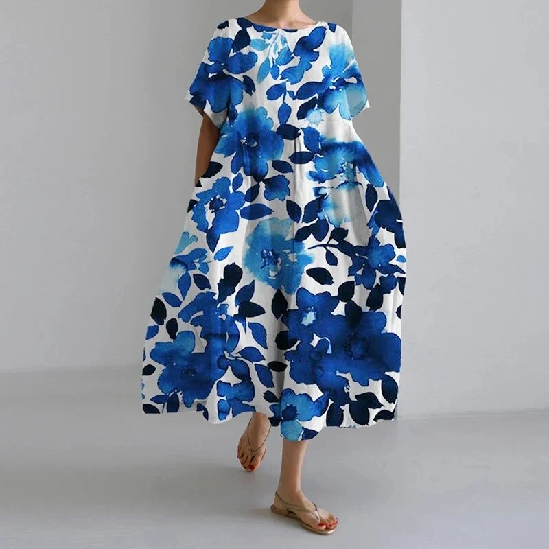 Ronja – Lockeres bedrucktes Kleid