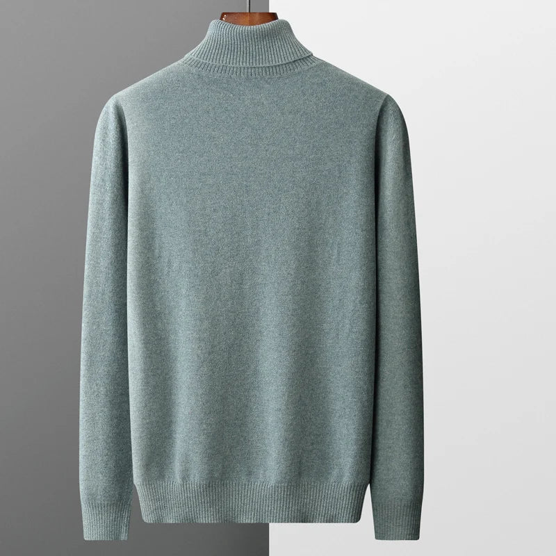 Louis - Pullover mit gerolltem Kragen gestrickt