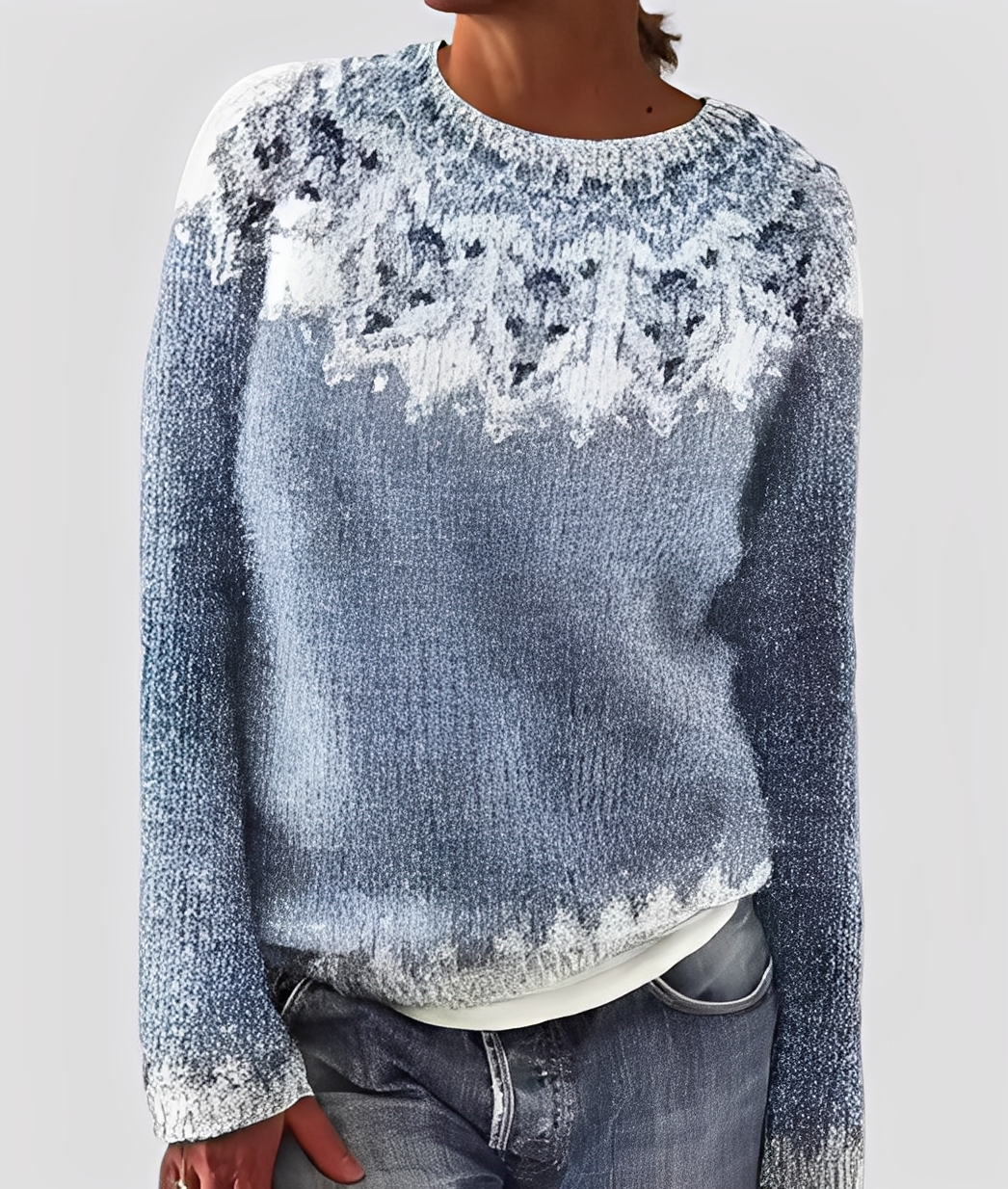 Christal - Damen-Wollpullover, elegant und leger geschnitten