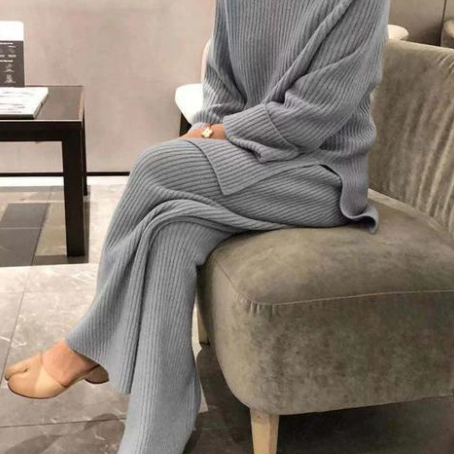 Samantha – Gestricktes Casual-Set Pullover & Hose