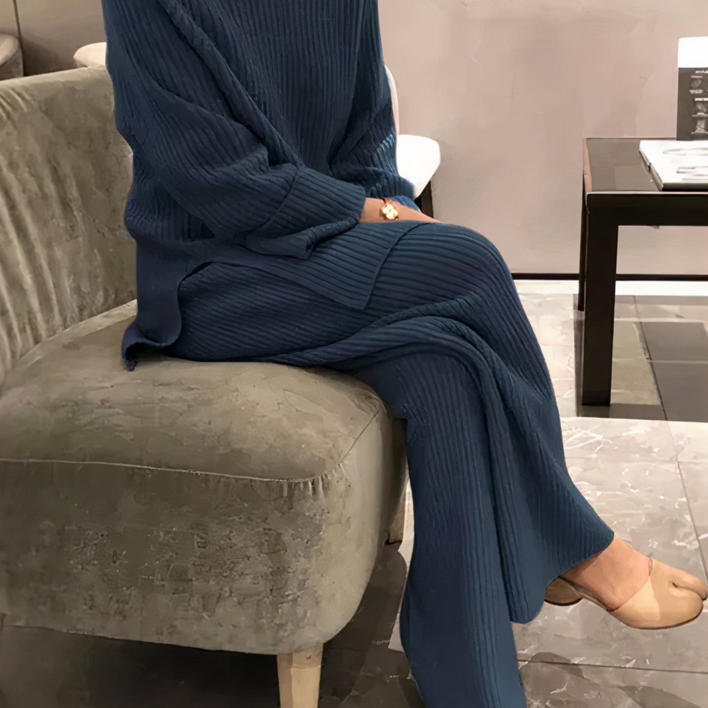 Samantha – Gestricktes Casual-Set Pullover & Hose