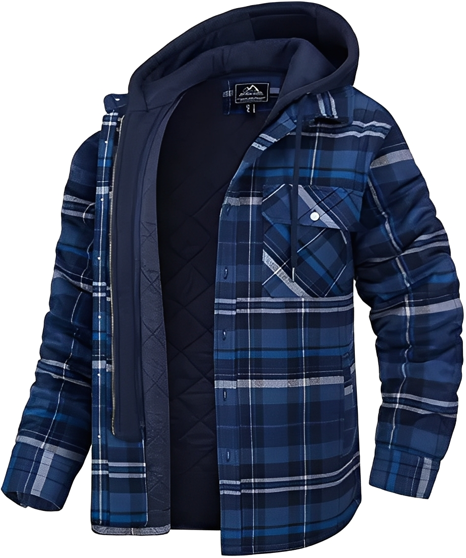 Roswell - Herrenjacke im karierten Look für die Freizeit