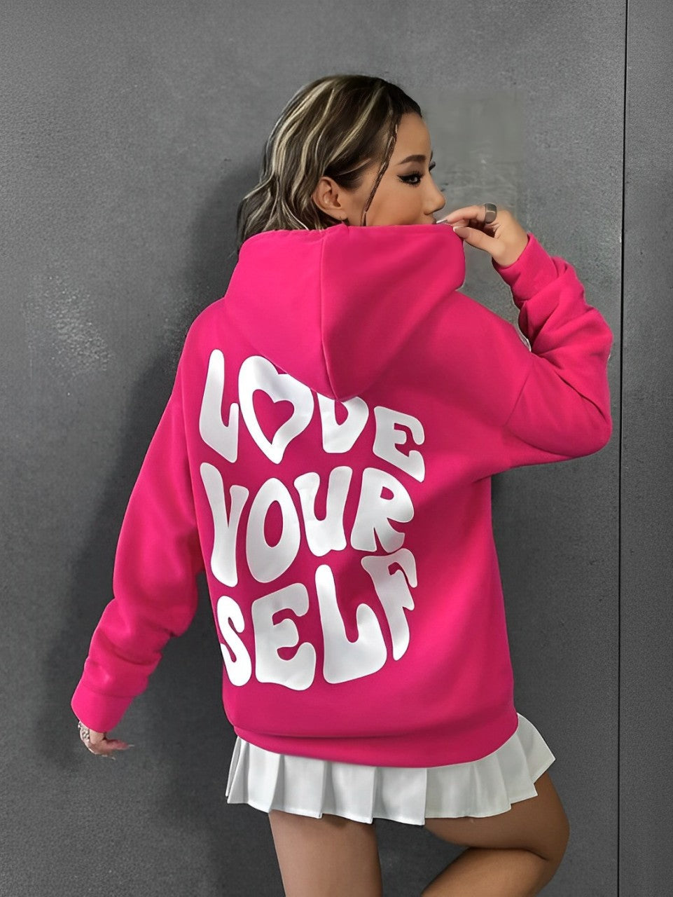 Daria – Hoodie aus bedruckter Baumwolle