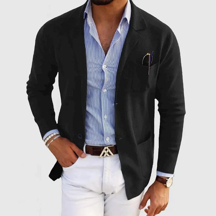 Nico – Eleganter Herrenblazer mit Revers und Knöpfen