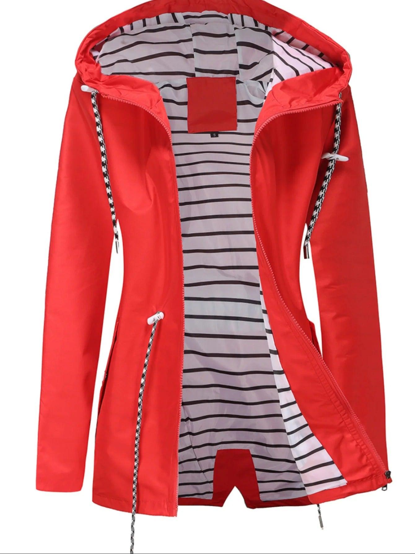Nathalie – Lange Wasserdichte Jacke