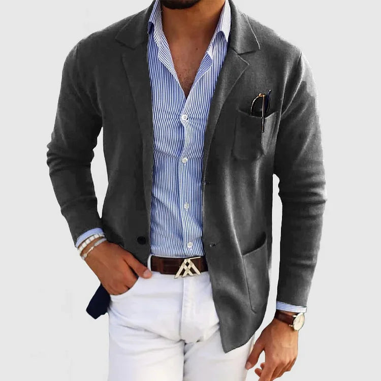Nico – Eleganter Herrenblazer mit Revers und Knöpfen