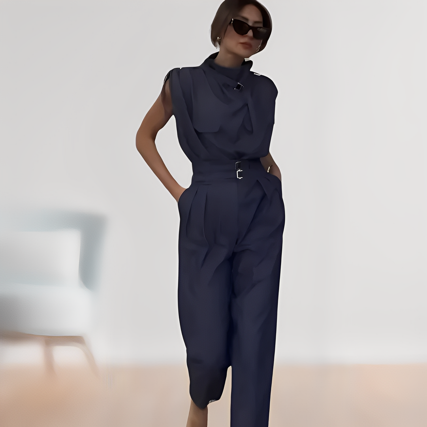 Leona – Eleganter Ärmelloser Overall